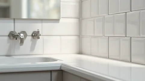 jak wykończyć płytki przy ścianie