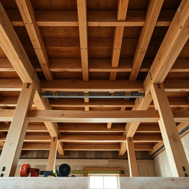 Jak wyrównać podłogę na stropie drewnianym