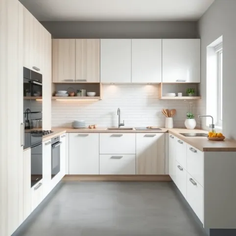 Jaka kuchnia do szarej podłogi
