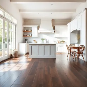 Jaka podłoga do białych mebli w kuchni