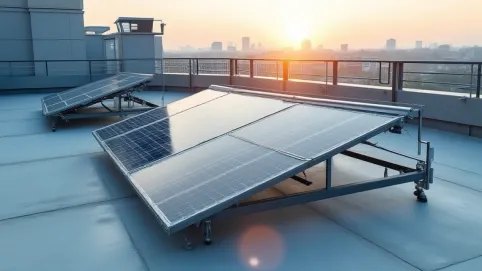 Jaki kąt paneli na dachu płaskim