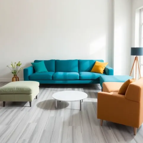 Jaki kolor kanapy do szarej podłogi