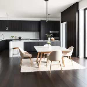 Jakie meble do ciemnej podłogi w kuchni