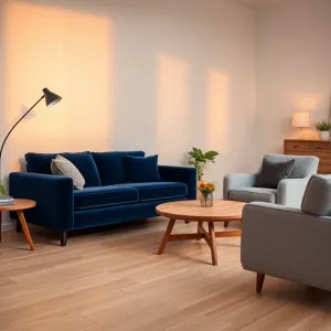 Jakie meble do jasnej podłogi w salonie