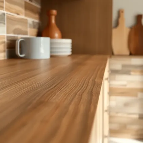 Jakie płytki do drewnianego blatu