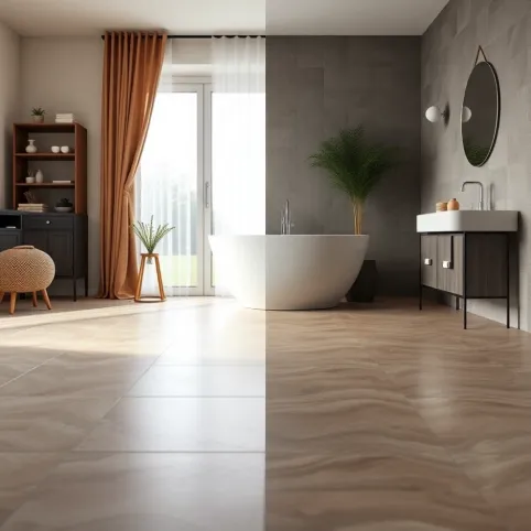 Jakie płytki na podłogę mat czy połysk