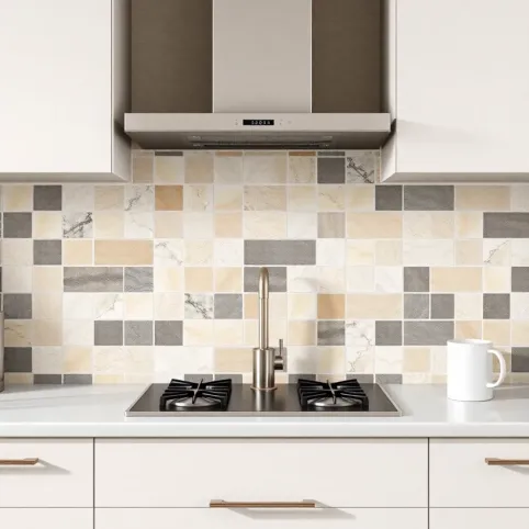 Jakie płytki nad blatem w kuchni