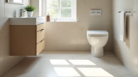 jakie płytki podłogowe do małej łazienki