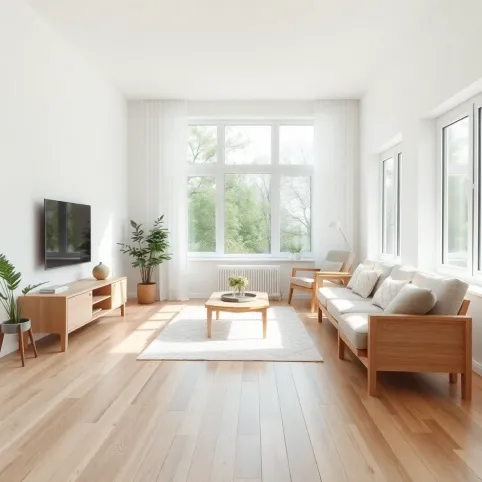 jasna podłoga jakie meble