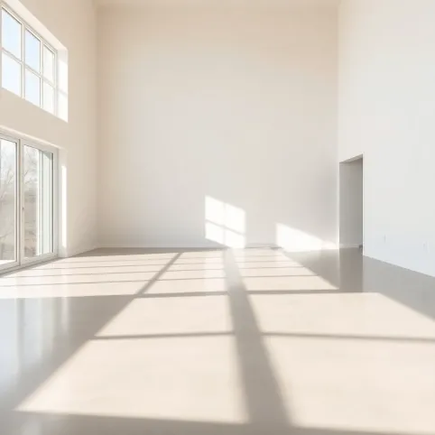 Jasna podłoga w salonie