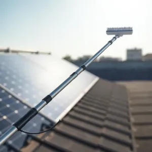 Kij teleskopowy do mycia paneli fotowoltaicznych