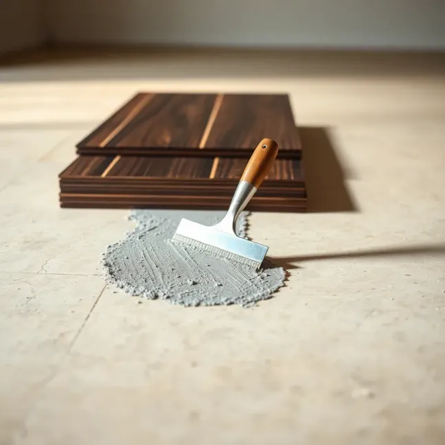 Klejenie paneli podłogowych do podłoża