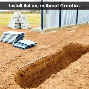 Koszt montażu ogrodzenia panelowego z podmurówką