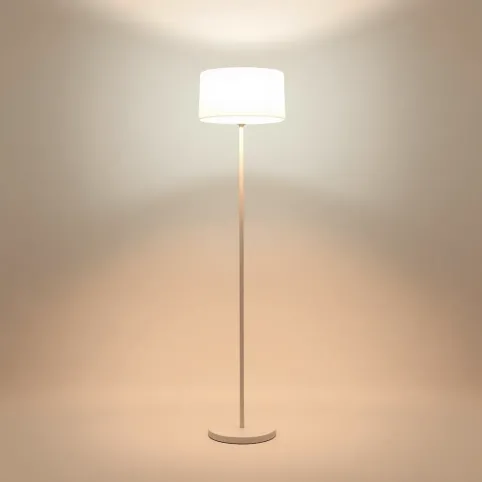 Lampa podłogowa biała nowoczesna
