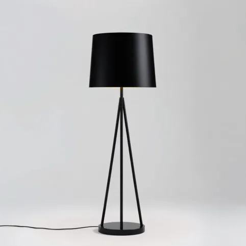 Lampa podłogowa czarna Nowoczesna