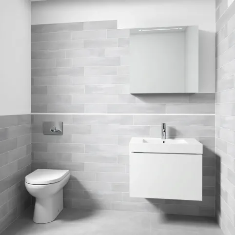 Łazienka płytki do połowy ściany