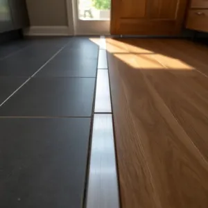 Listwa między płytkami a panelami