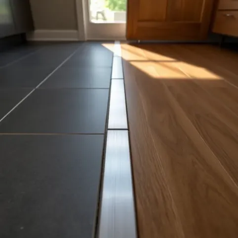 Listwa między płytkami a panelami