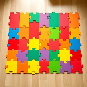 Mata na podłogę dla dzieci Puzzle