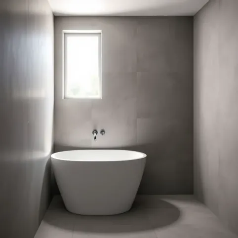 Matowe płytki do małej łazienki