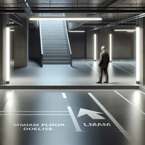 minimalny spadek posadzki w garażu podziemnym