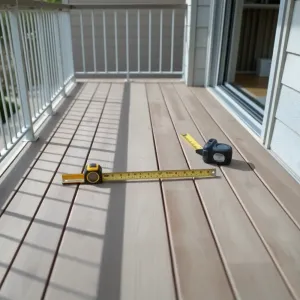 Montaż deski kompozytowej na balkonie