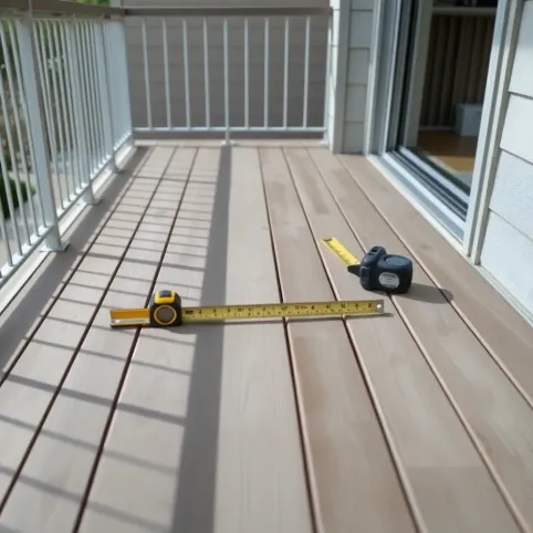 Montaż deski kompozytowej na balkonie