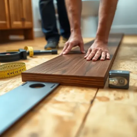 Montaż deski podłogowej na płycie OSB