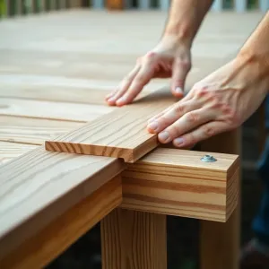 Montaż deski tarasowej drewnianej