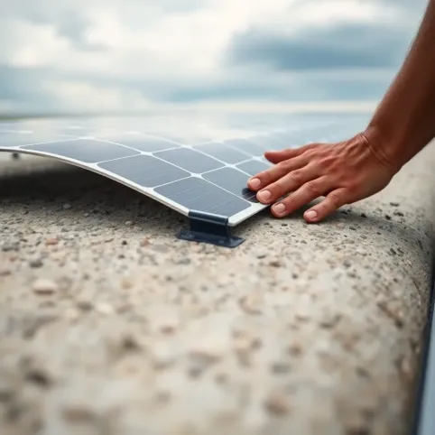 Montaż elastycznych paneli fotowoltaicznych