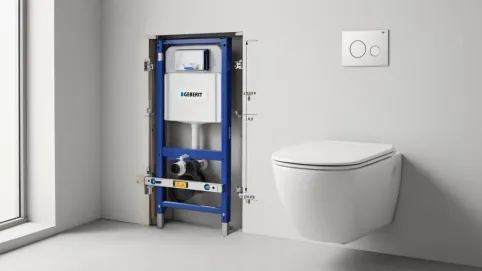 montaż geberitu wysokość