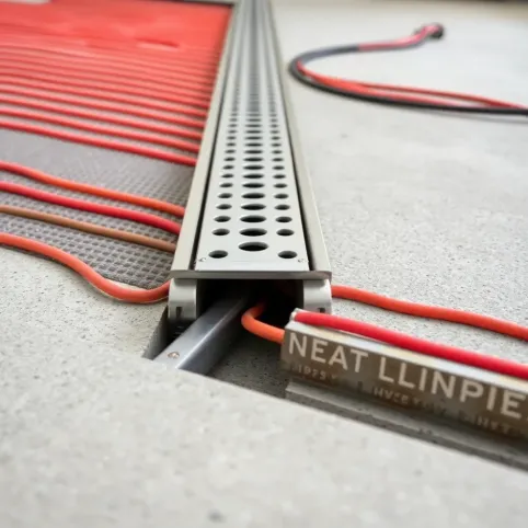 Montaż odpływ liniowy na ogrzewaniu podłogowym