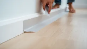 Montaż taśmy przypodłogowej samoprzylepnej