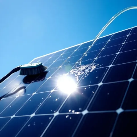 Mycie panelu fotowoltaicznego