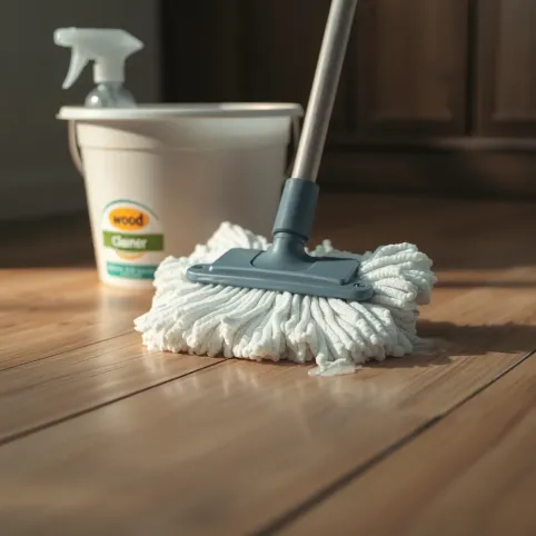 Mycie podłogi drewnianej