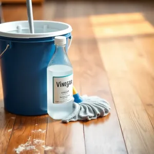 Mycie podłogi octem