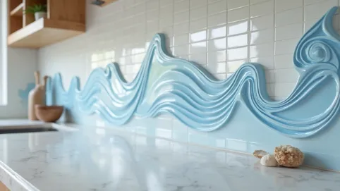 nad blatem płytki do kuchni na ścianę 3d