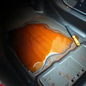 Naprawa podłogi w samochodzie żywicą