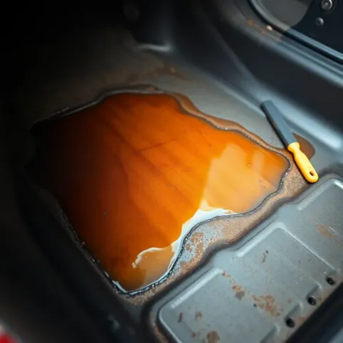 Naprawa podłogi w samochodzie żywicą