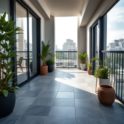 Nowoczesne płytki na balkon