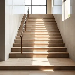 Nowoczesne płytki na schody wewnętrzne