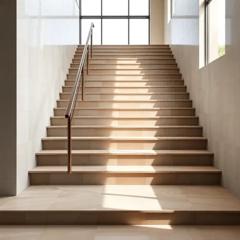 Nowoczesne płytki na schody wewnętrzne