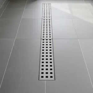 Odpływ liniowy z wklejoną płytką