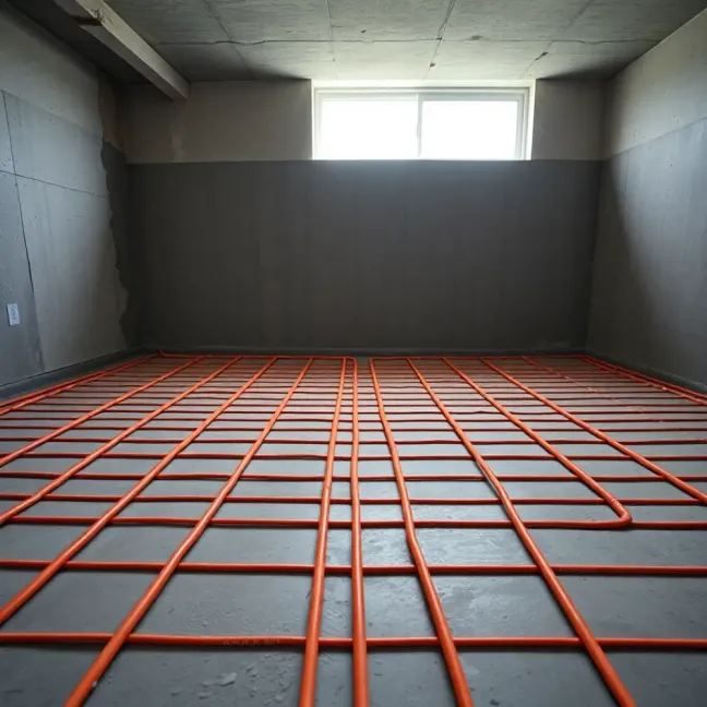 Ogrzewanie podłogowe w piwnicy
