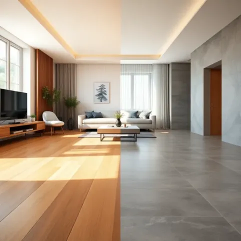 Panele czy płytki w salonie