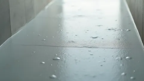 panele winylowe pod prysznicem