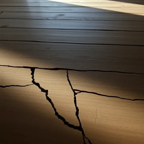 Pękające deski na podłodze
