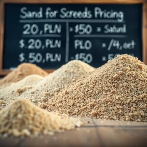 Piasek na wylewki cena