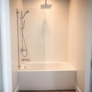 Płytka wanna z prysznicem