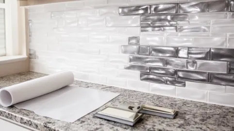 Płytki 3D do kuchni samoprzylepne